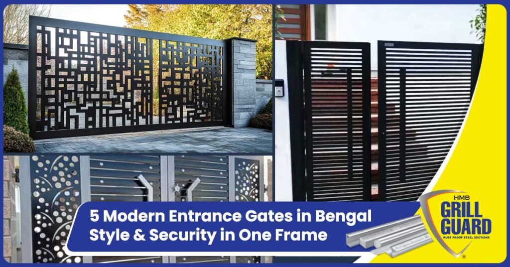 5 Modern Entrance Gates in Bengal: Style & Security in One Frame